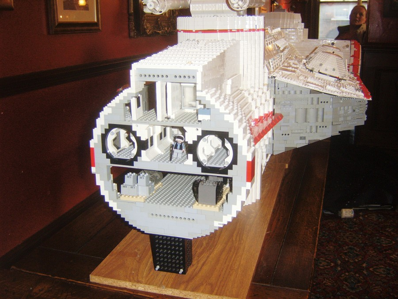 Illustration for article titled Crazy Guy Making Huge Minifig Scale Lego Corellian Corvette